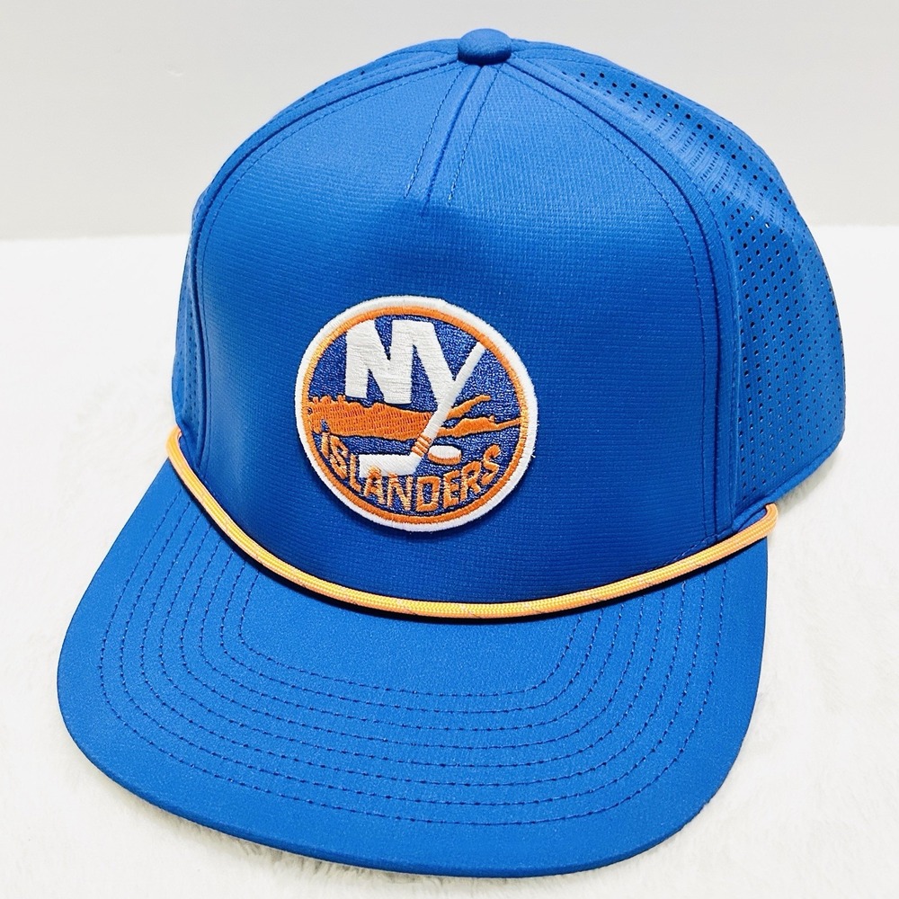 American Needle New York Islanders‎ Buxton Hat Cap Snapback Adjustable Blue NHL